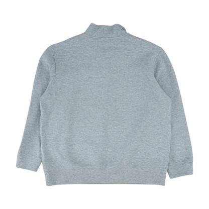 Gray Solid 1/4 Zip Pullover