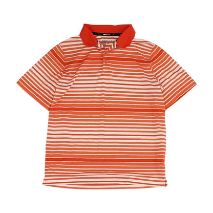 Red Striped Short Sleeve Polo