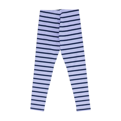 Purple Striped Fashion Leggings