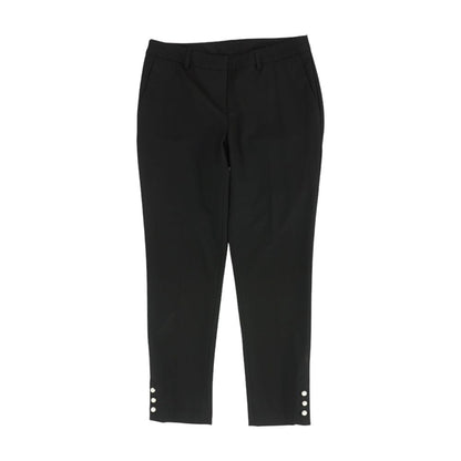 Black Solid Chino Pants