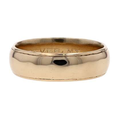 14K Yellow Gold Band Ring