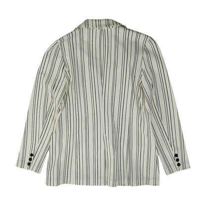 White Striped Blazer