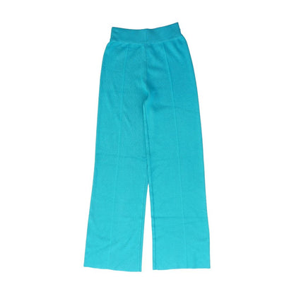 Blue Solid Pants