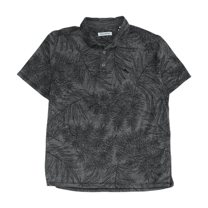 Gray Tropical Short Sleeve Polo