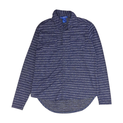 Navy Abstract Button Down