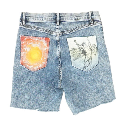 Blue Denim Shorts