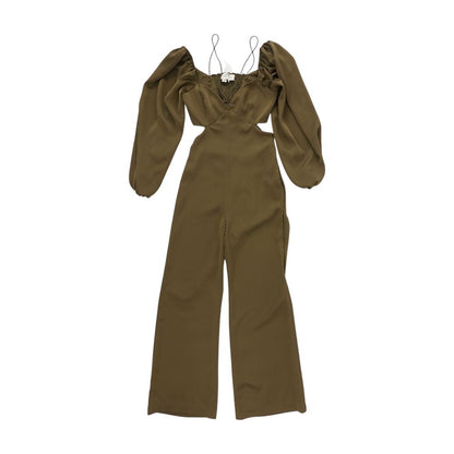 Green Solid Jumpsuit