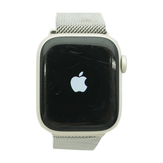 41mm Series 7 Silver Smartwatch Silver Band S/M