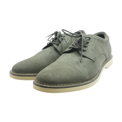 Gray Lace-Up Dress Shoes