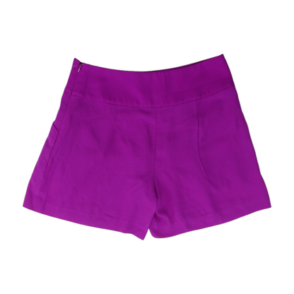 Magenta Solid Chino Shorts