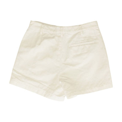 White Solid Shorts