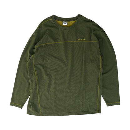 Green Solid Sweatshirt Pullover