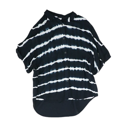Navy Tie Dye Button Down