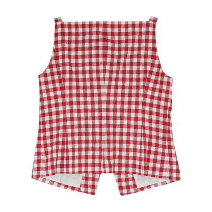 Red Check Button Down