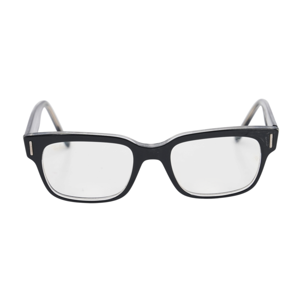 Black Jeffrey Square Prescription Eyewear