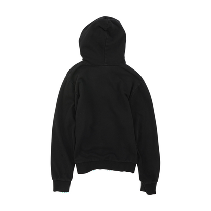 Black Solid Hoodie Pullover