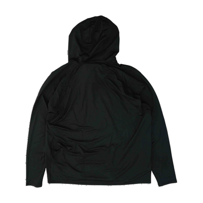 Black Solid Hoodie Pullover