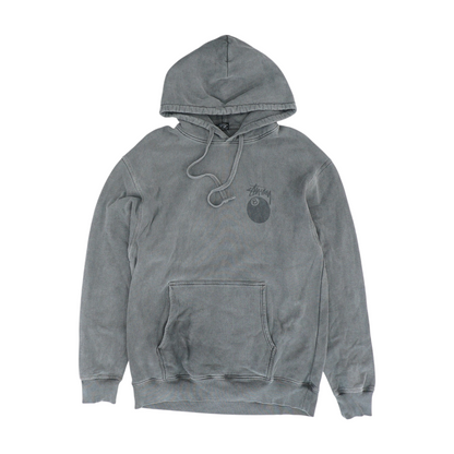 Gray Solid Hoodie Pullover