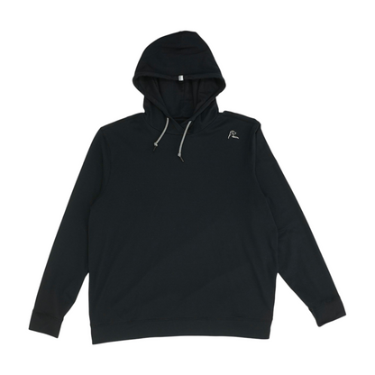 Black Solid Hoodie Pullover