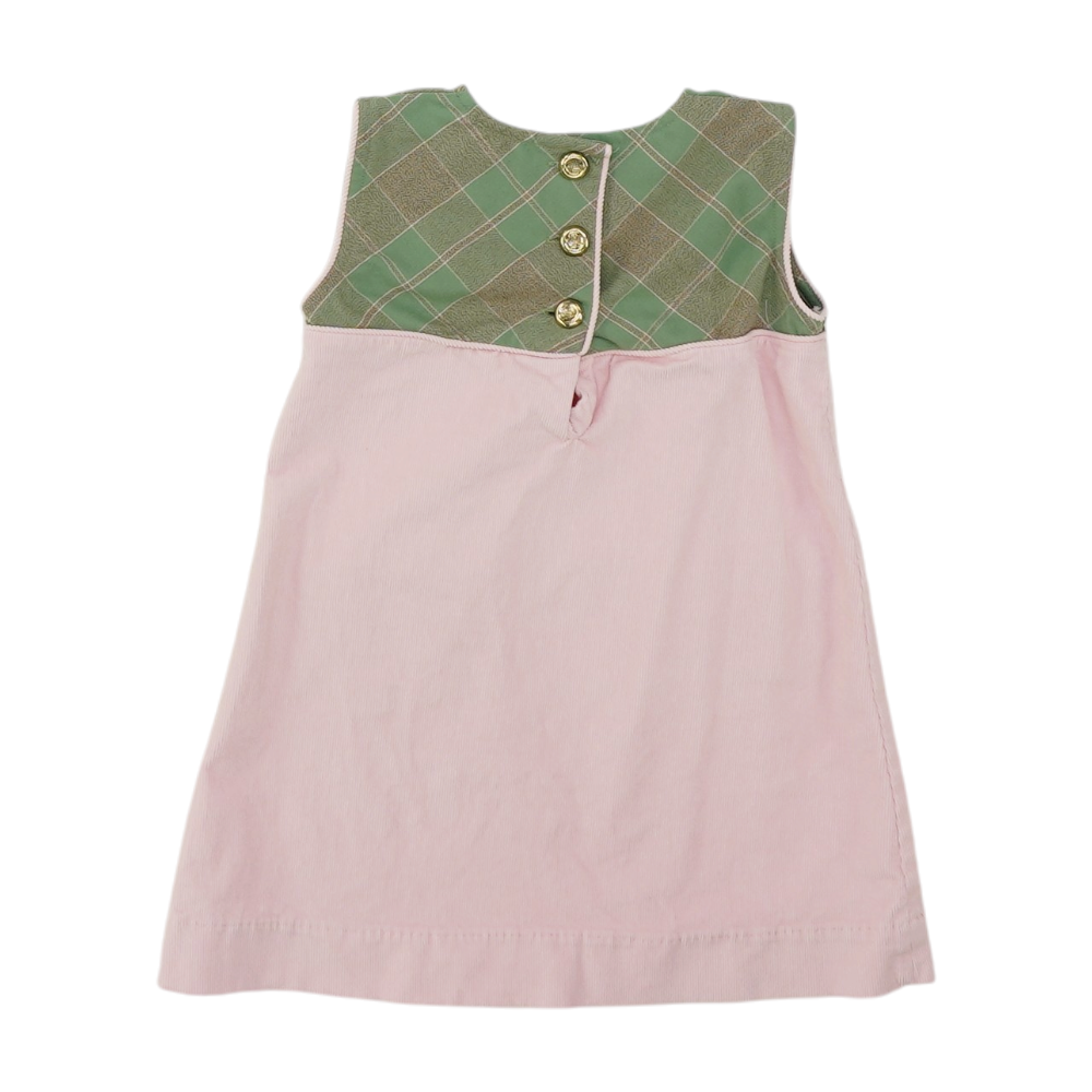 Pink Color Block Dress