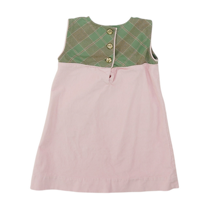 Pink Color Block Dress