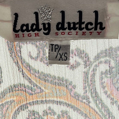 Vintage Orange 1990's-2000's Paisley Dress