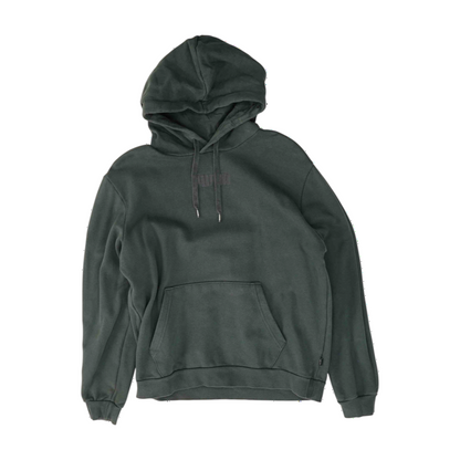 Gray Solid Hoodie Pullover