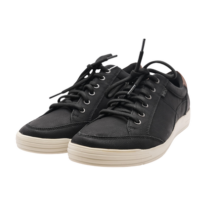 Black Lace-Up Casual Shoes