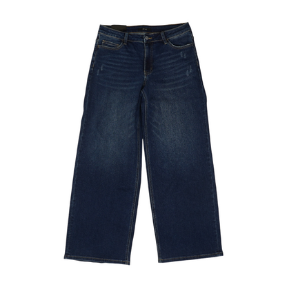 Navy Wide Leg Jeans