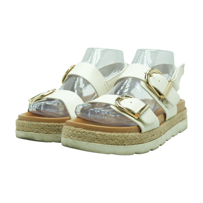White Casual Slide Sandals