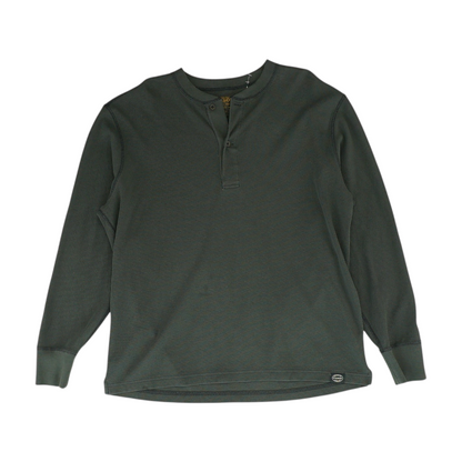 Gray Solid Henley T-Shirt