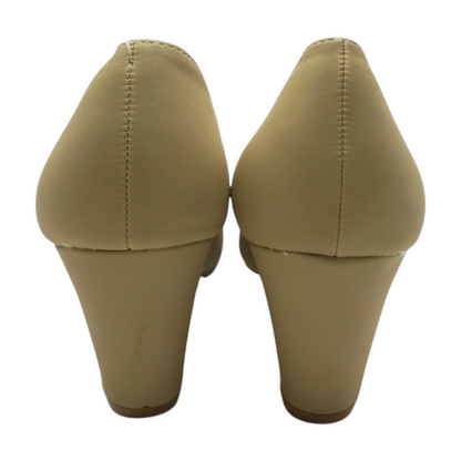 Nude Block Heels