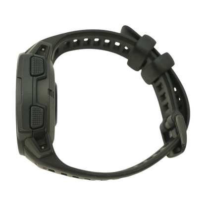 45mm Instinct Solar Gray Smartwatch Black Band S/M