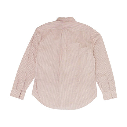 Red Striped Long Sleeve Button Down