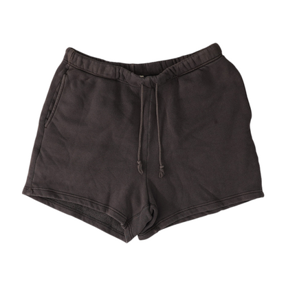 Gray Solid Knit Shorts