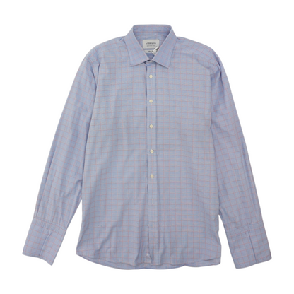 Blue Plaid Long Sleeve Button Down