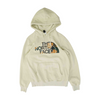 Beige Solid Hoodie Pullover