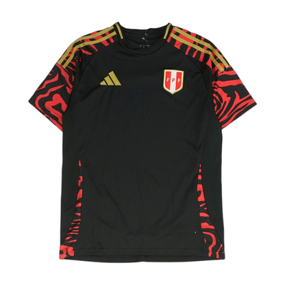 Men's Black Peruvian Football Federation Short Sleeve Jersey