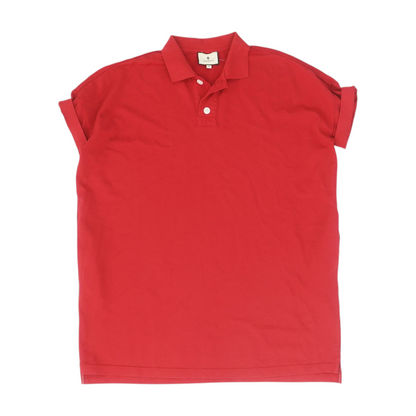 Red Solid Short Sleeve Polo