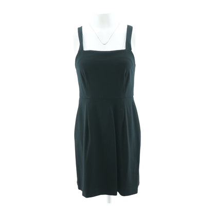 Black Solid Mini Dress