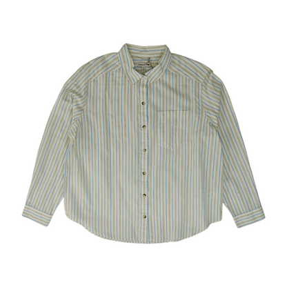 Ivory Striped Button Down