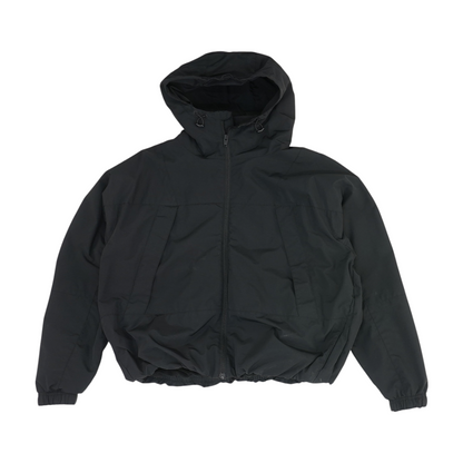 Black Solid Rain Jacket