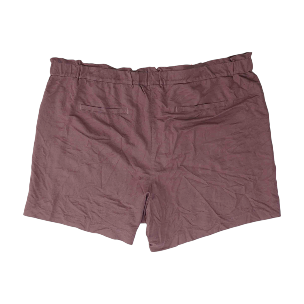 Mauve Plus Size Solid Casual Shorts