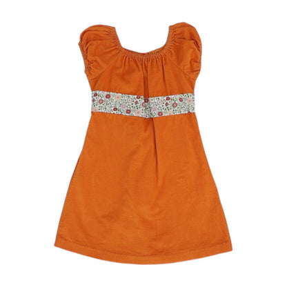 Orange Solid Dress