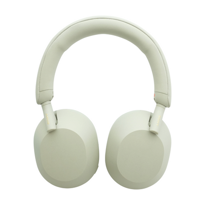 Silver WH-1000XM5 Noise Cancelling Headphones with Black Earpads