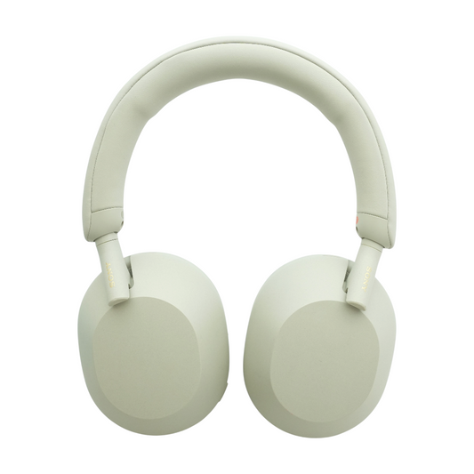 Silver WH-1000XM5 Noise Cancelling Headphones with Black Earpads