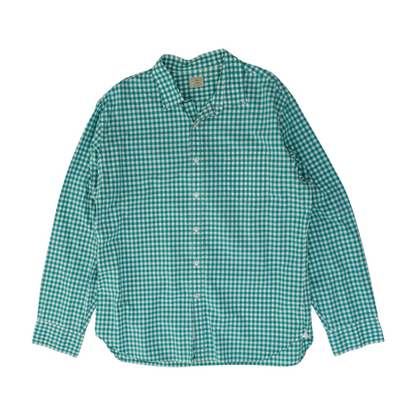 Blue Check Long Sleeve Button Down