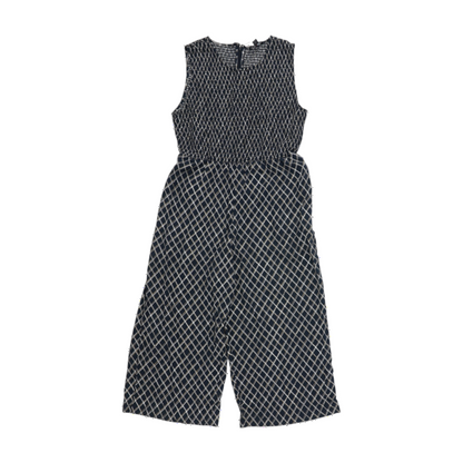 Navy Abstract Jumpsuit