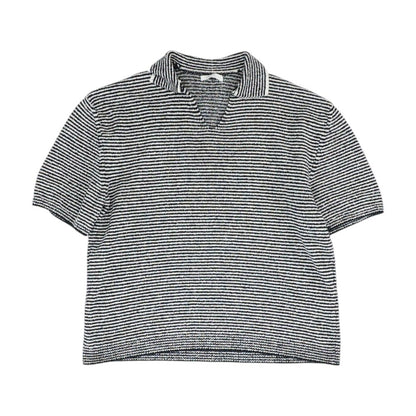 Black Striped Knit Top