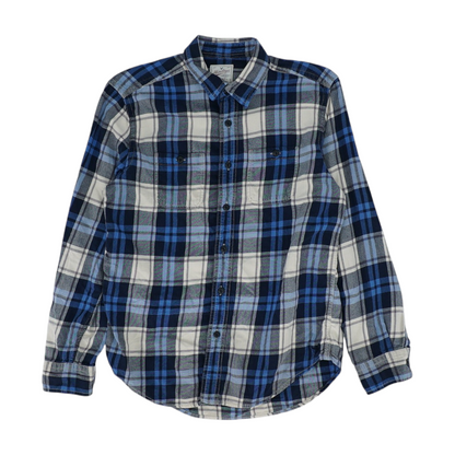 Blue Plaid Flannel Button Down
